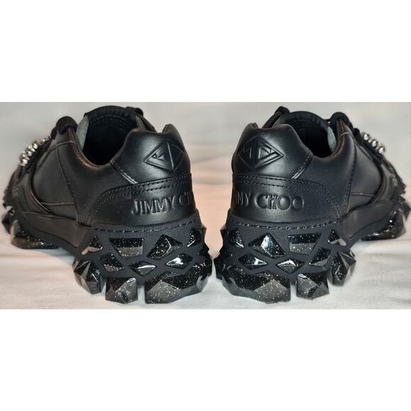 Jimmy Choo Diamond Leather Trainers Size 36 - Picture 4 of 14